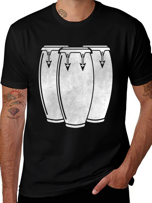 Conga Drum Graphic Tee - Music Lover T-Shirt