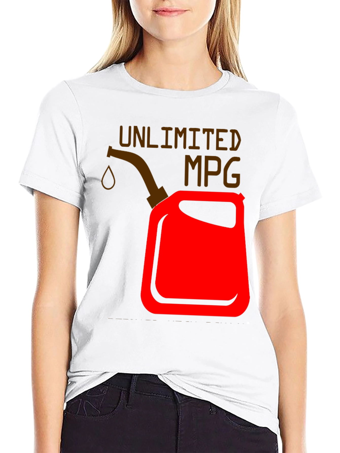Unlimited MPG Graphic T-Shirt - Black Cotton Tee