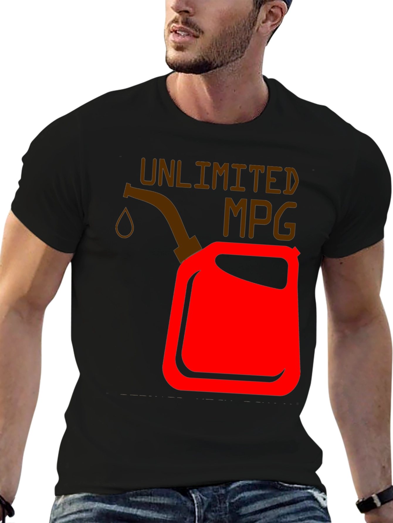 Unlimited MPG Graphic T-Shirt - Black Cotton Tee