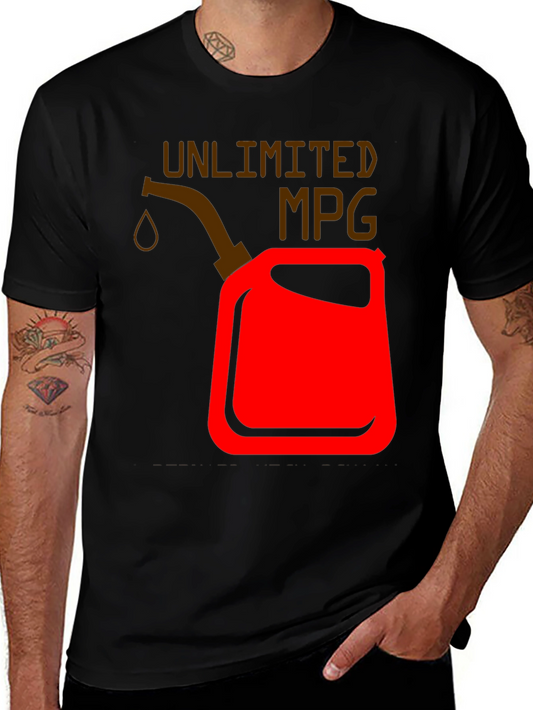 Unlimited MPG Graphic T-Shirt - Black Cotton Tee