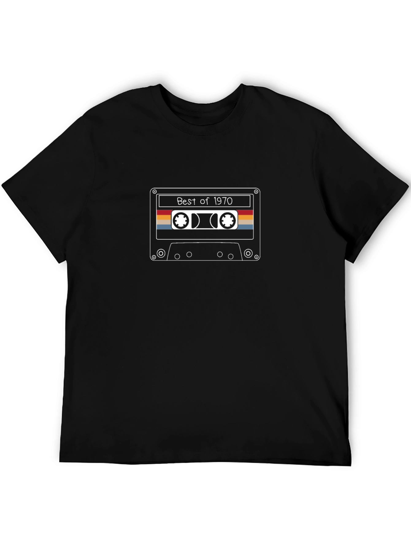Retro Best of 1970 Cassette Tape Graphic Tee