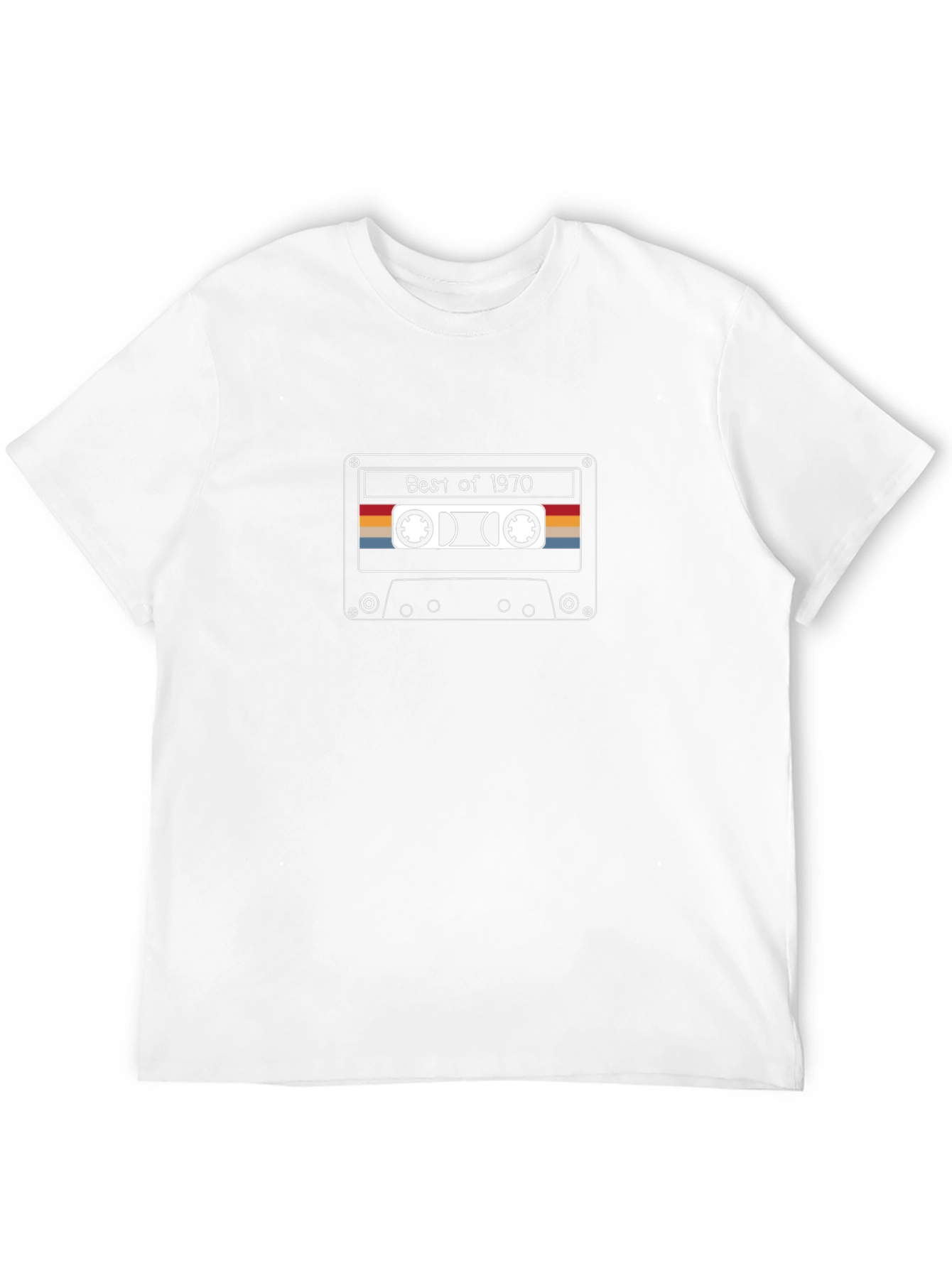 Retro Best of 1970 Cassette Tape Graphic Tee