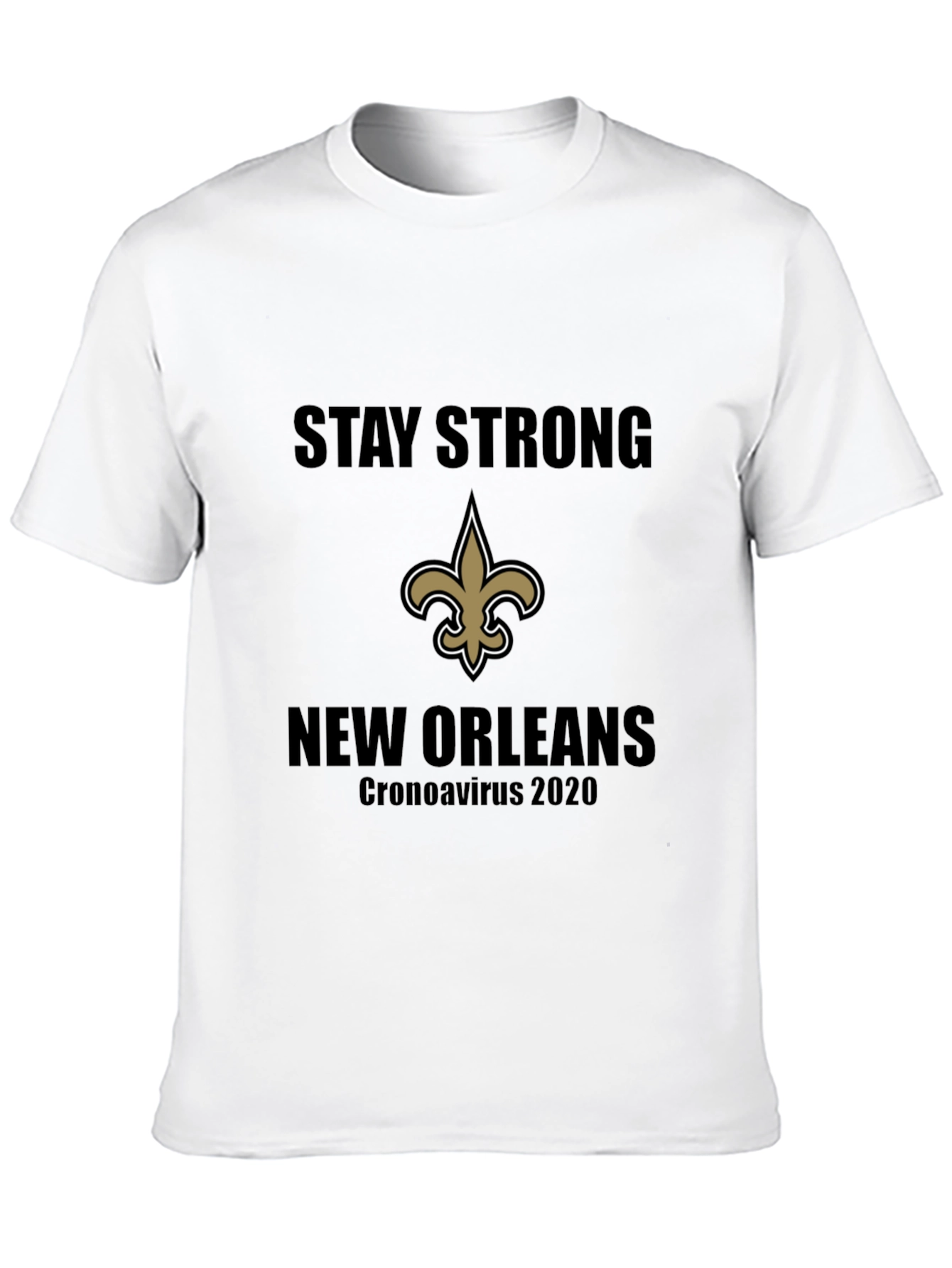 New Orleans Saints Stay Strong Black T-Shirt