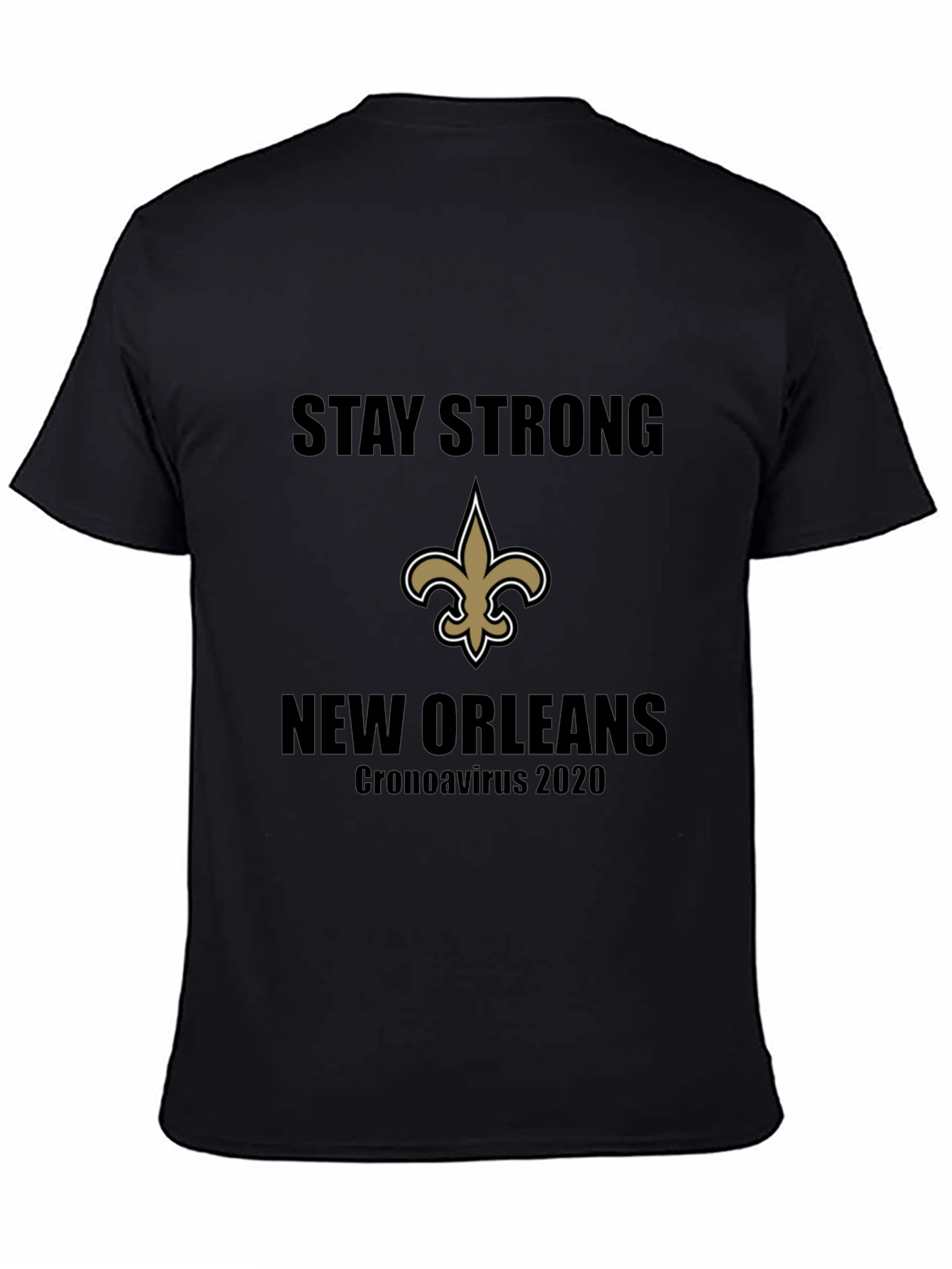New Orleans Saints Stay Strong Black T-Shirt
