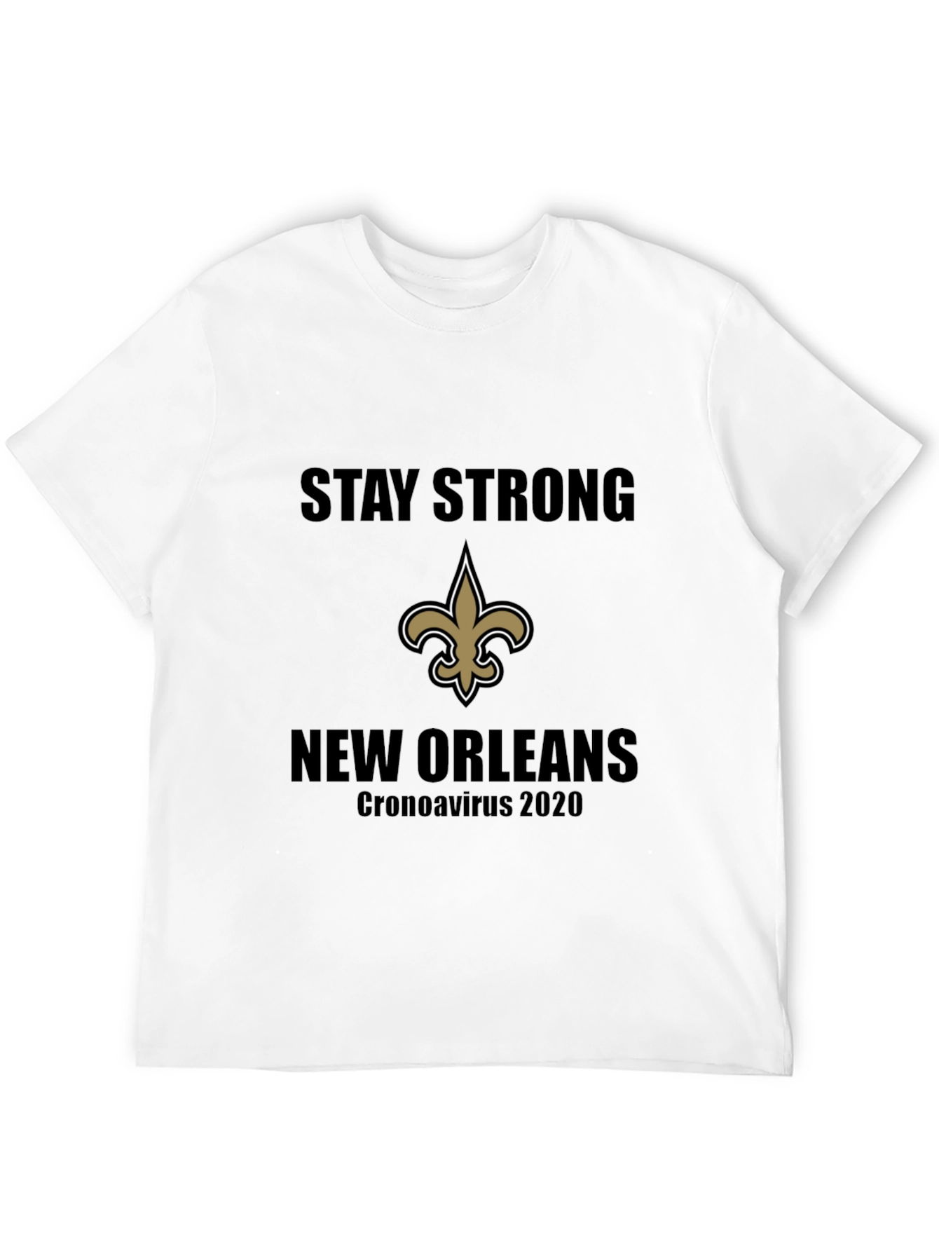New Orleans Saints Stay Strong Black T-Shirt