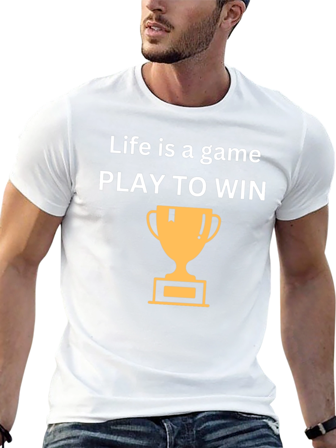 Life Is a Game Play to Win Black T-Shirt