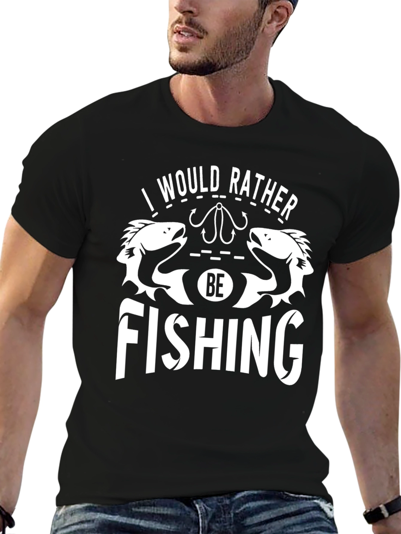 Fishing T-Shirt - I Would Rather Be Fishing