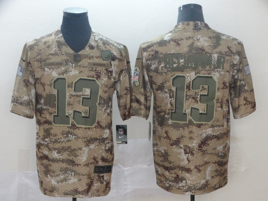 Men's Cleveland Browns Odell Beckham Jr. #13 Camouflage Game Jerseys