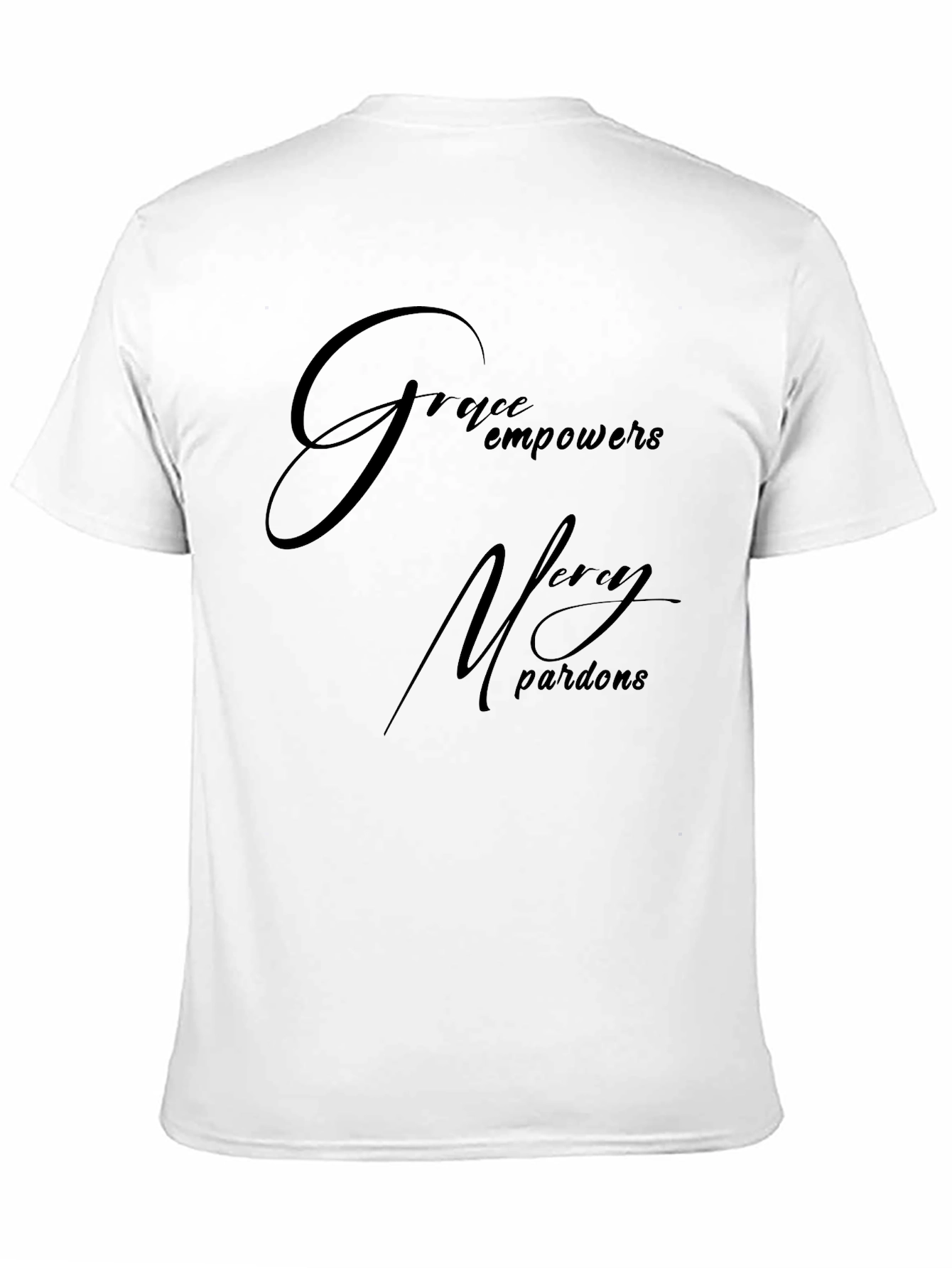 Grace Empowers Mens Black T-Shirt