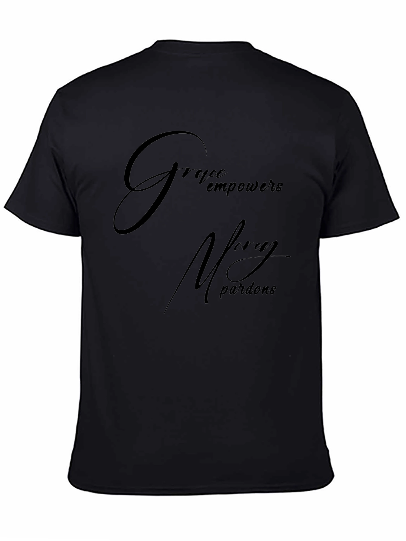 Grace Empowers Mens Black T-Shirt
