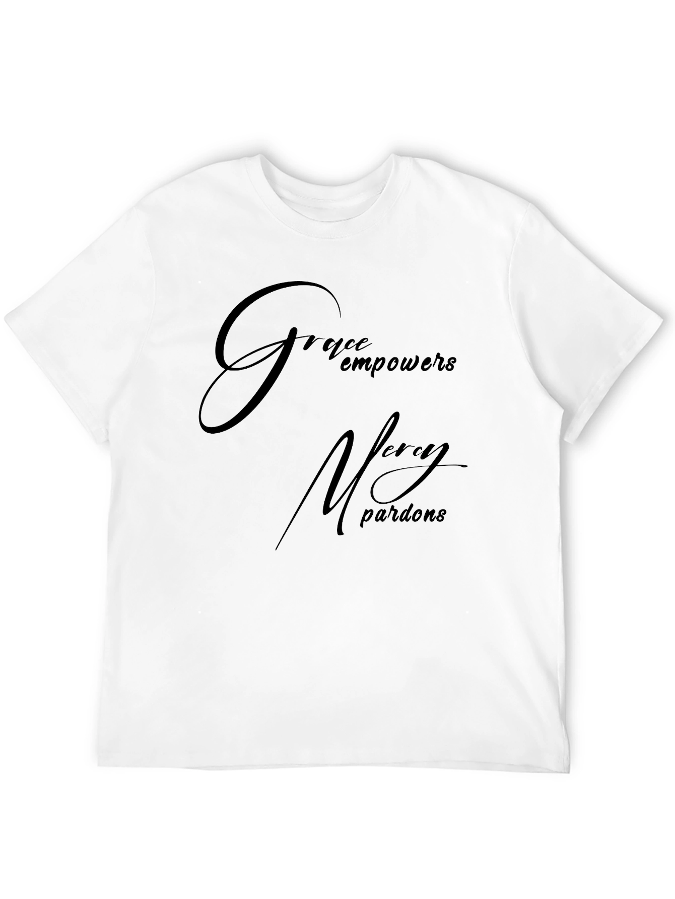 Grace Empowers Mens Black T-Shirt