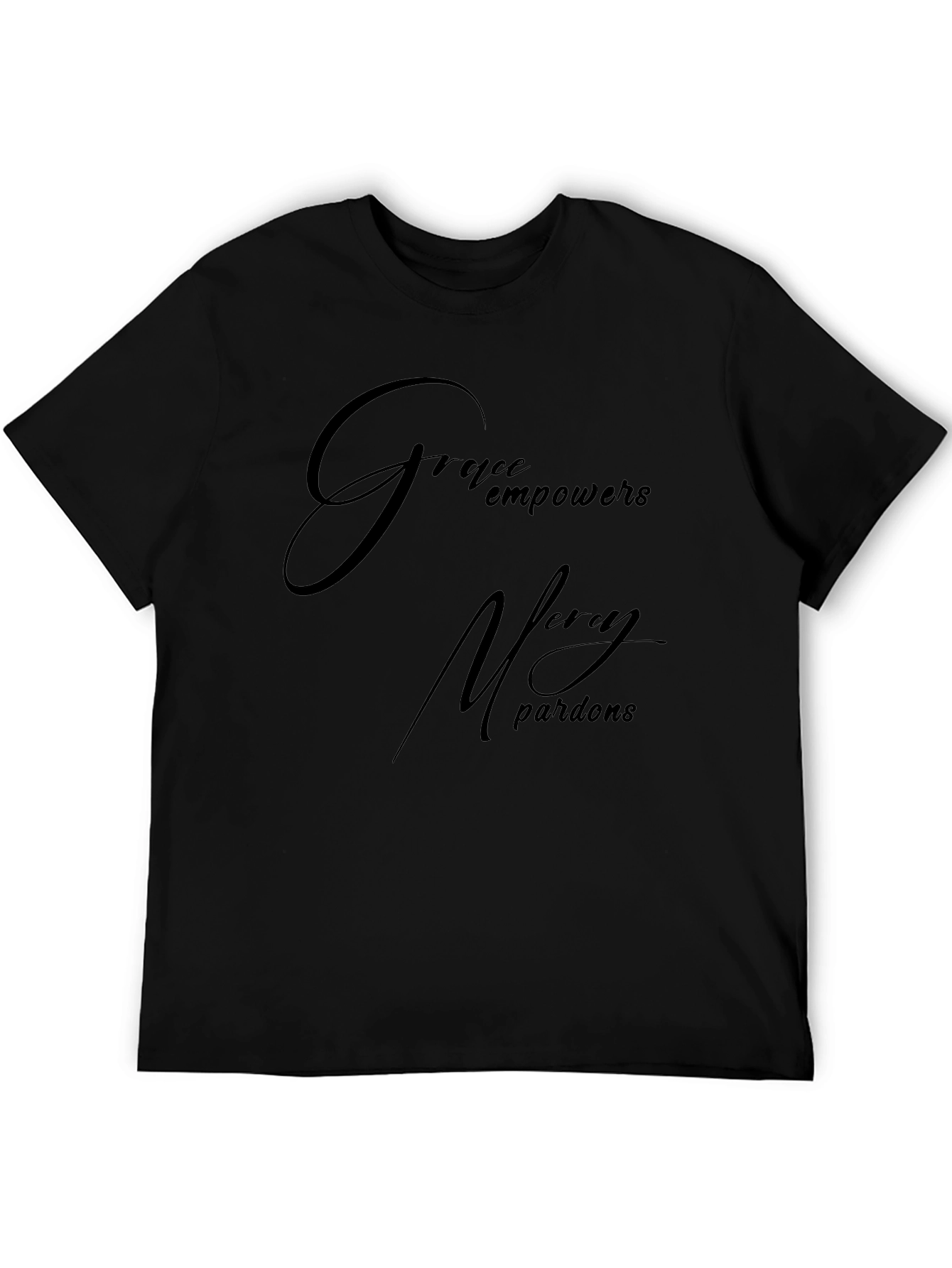 Grace Empowers Mens Black T-Shirt