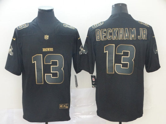 Men's Cleveland Browns Odell Beckham Jr. Black Game Player Jerseys