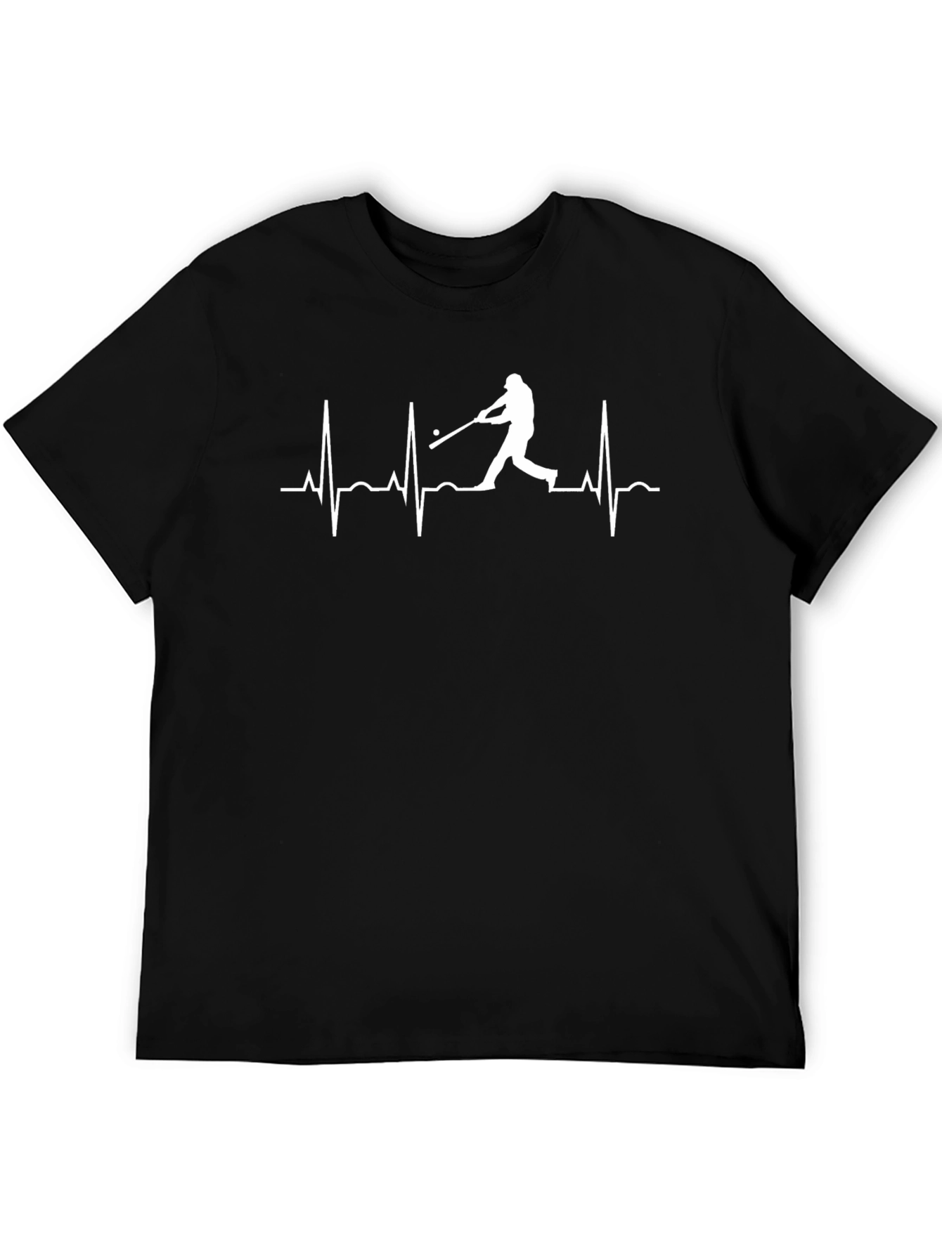 Baseball Heartbeat Graphic T-Shirt