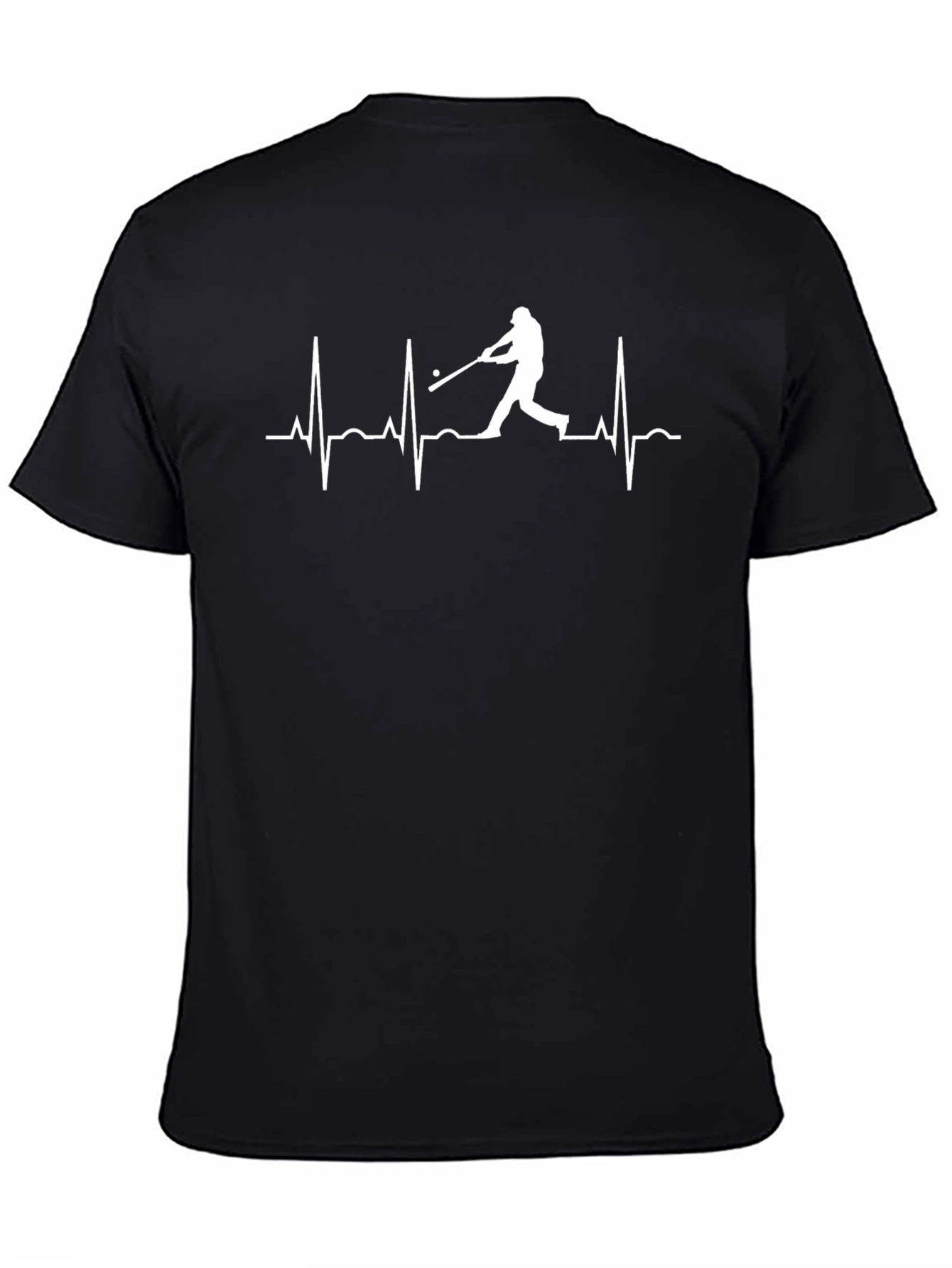 Baseball Heartbeat Graphic T-Shirt