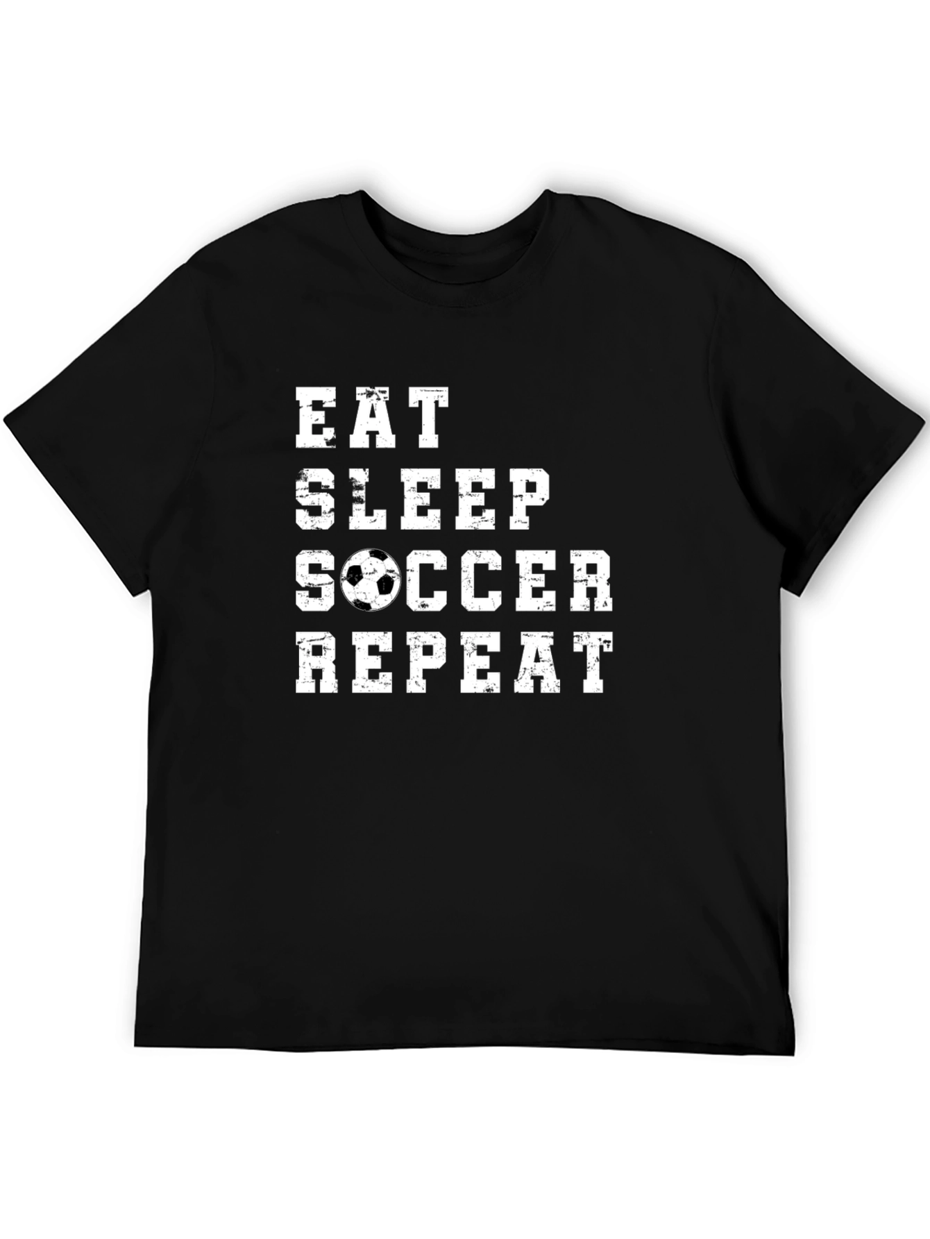 Eat Sleep Soccer Repeat Graphic Tee