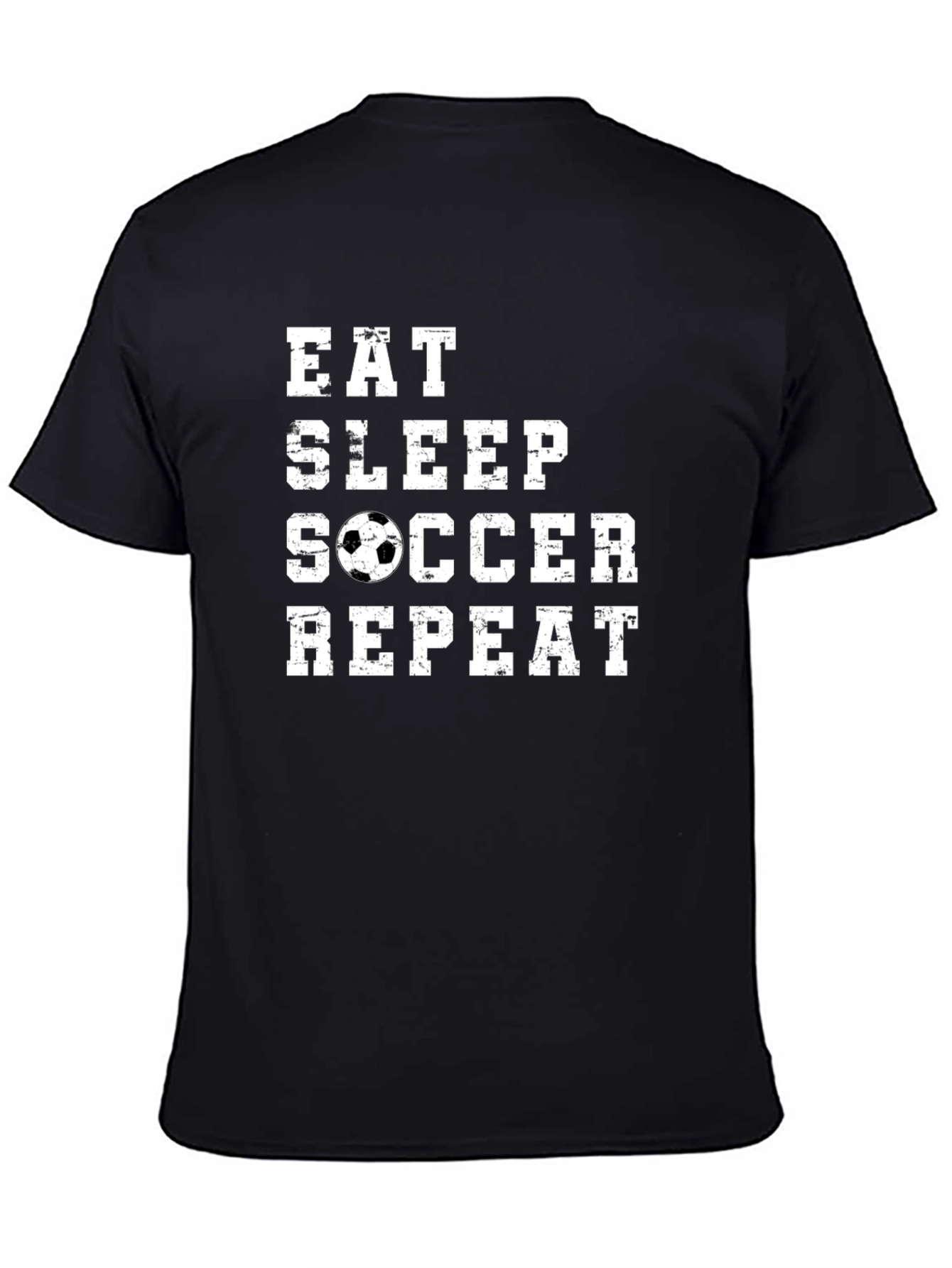 Eat Sleep Soccer Repeat Graphic Tee