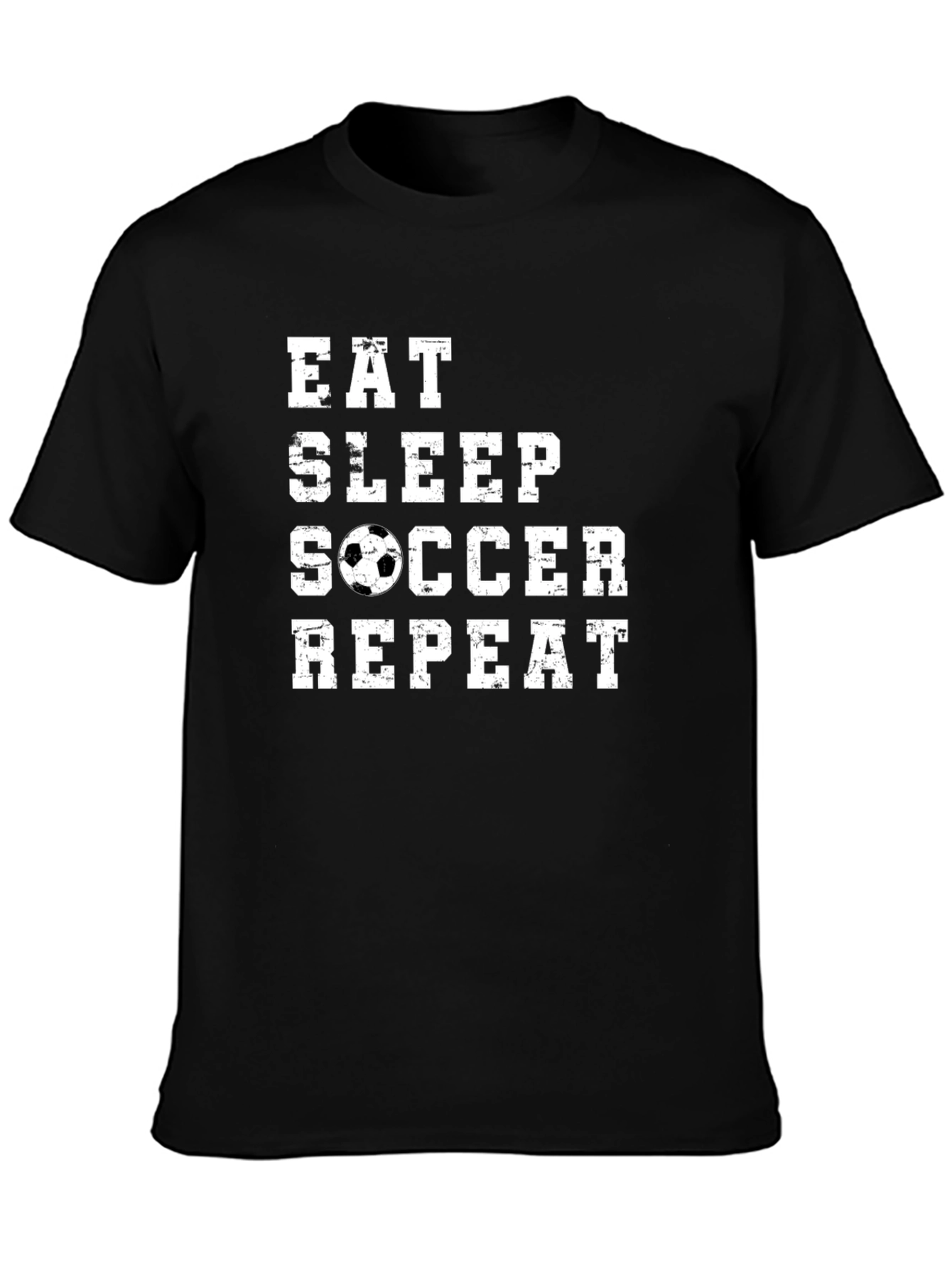 Eat Sleep Soccer Repeat Graphic Tee