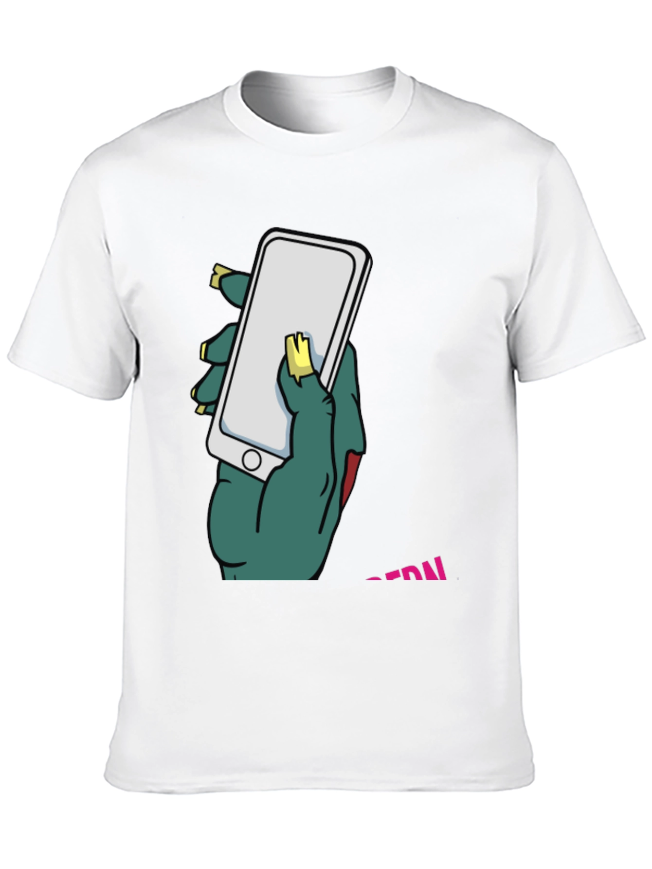 Zombie Hand Holding Phone T-Shirt