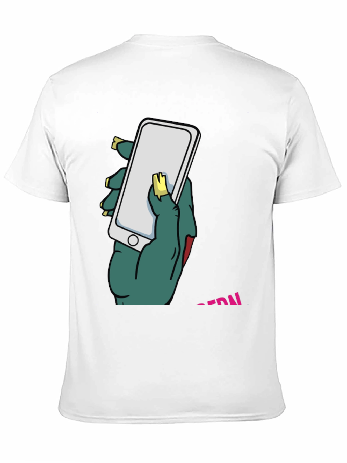 Zombie Hand Holding Phone T-Shirt
