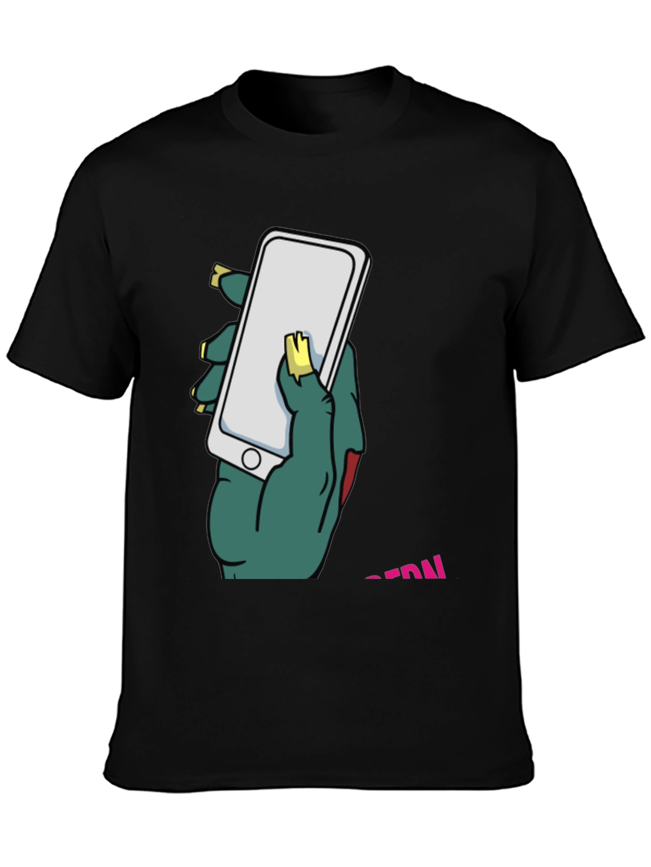Zombie Hand Holding Phone T-Shirt