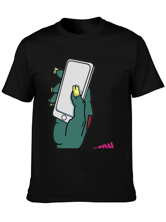 Zombie Hand Holding Phone T-Shirt