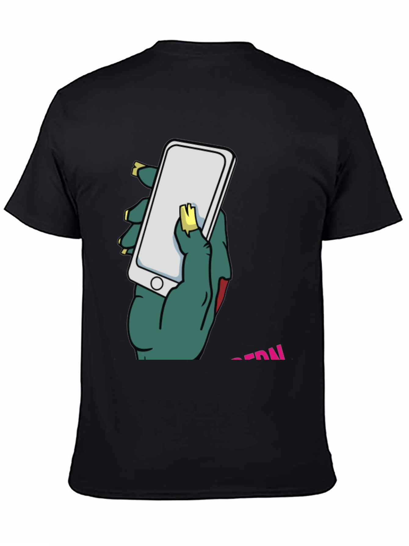 Zombie Hand Holding Phone T-Shirt