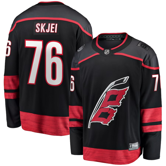 Men's Carolina Hurricanes Brady Skjei #76 Black Home Breakaway Player Jerseys