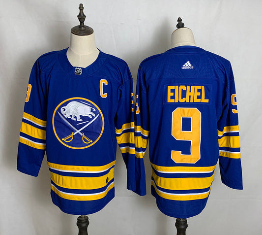Men's Buffalo Sabres Jack Eichel #9 Royal Player Game Jerseys
