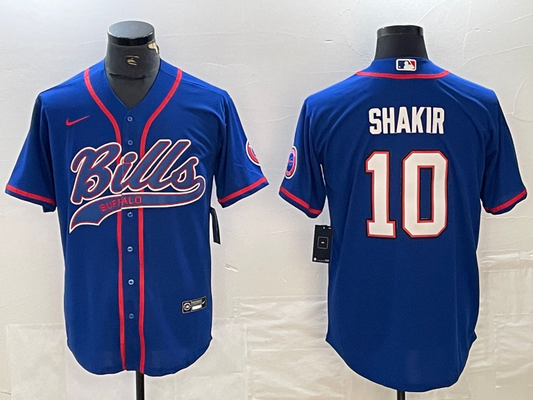 Men's Buffalo Bills Khalil Shakir #10 Royal Player Jerseys Joint Edition