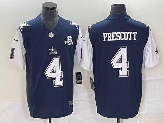 Men's Dallas Cowboys Dak Prescott #4 Navy Legend Player Jerseys