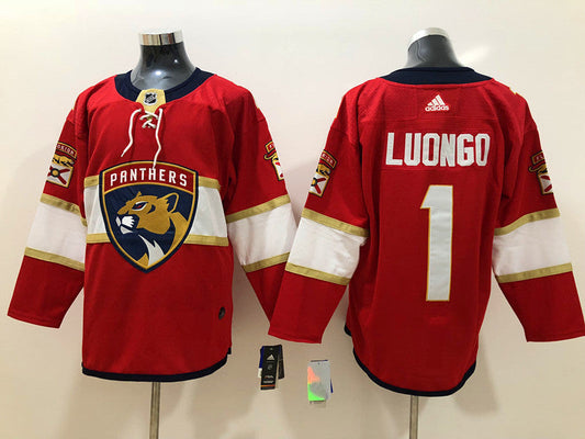 Men's Florida Panthers Roberto Luongo #1 Red Home Breakaway Player Jerseys