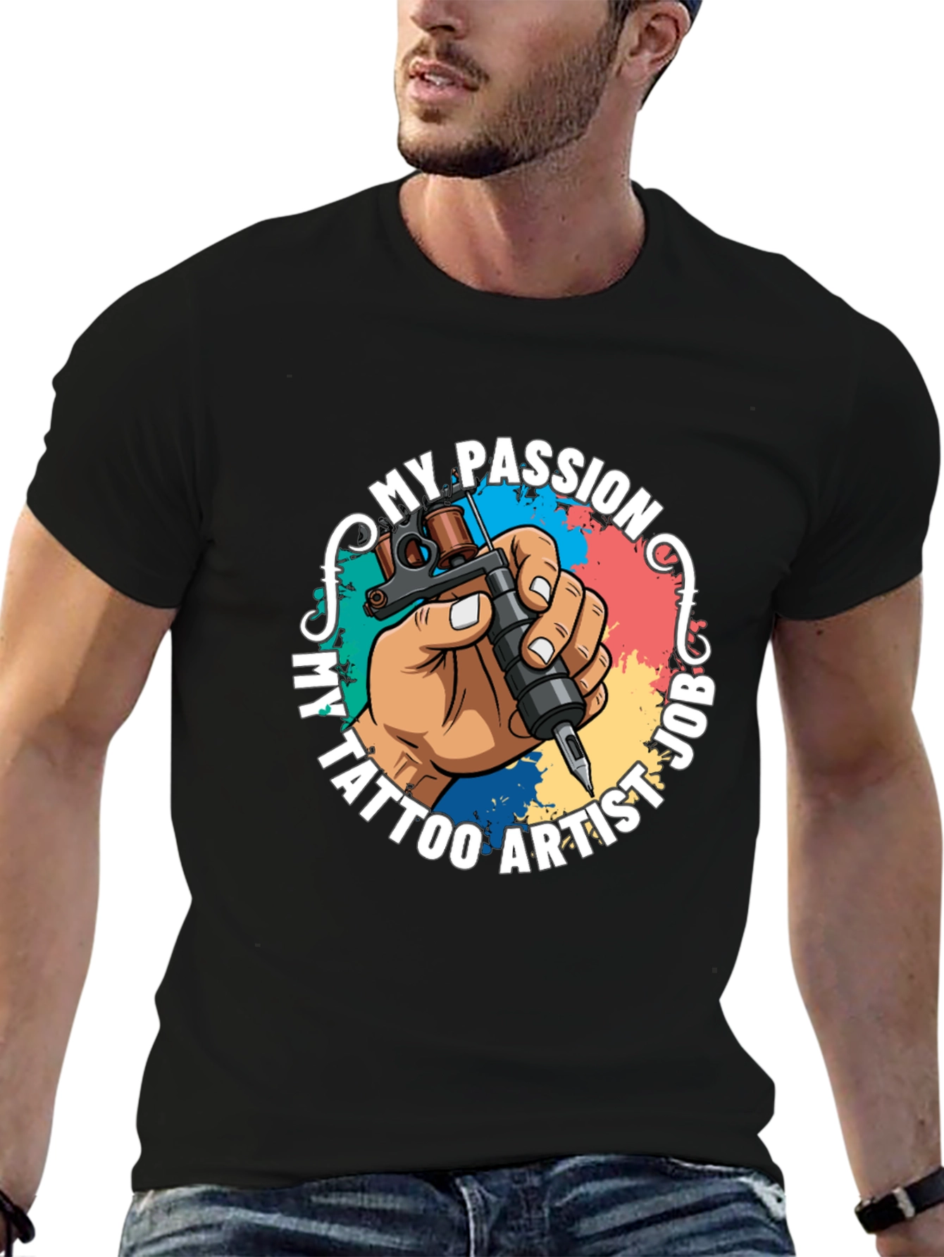 My Passion Tattoo Artist Job Graphic T-Shirt