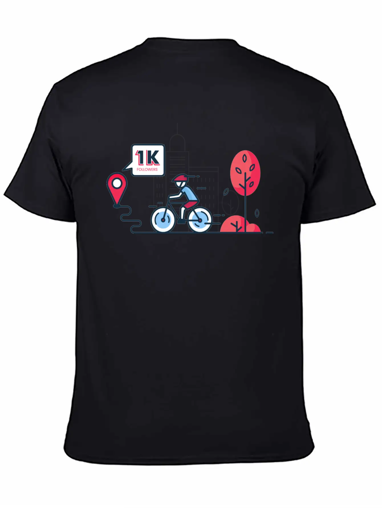 1K Followers Unisex Casual T-Shirt – Clean Design For Daily Comfort