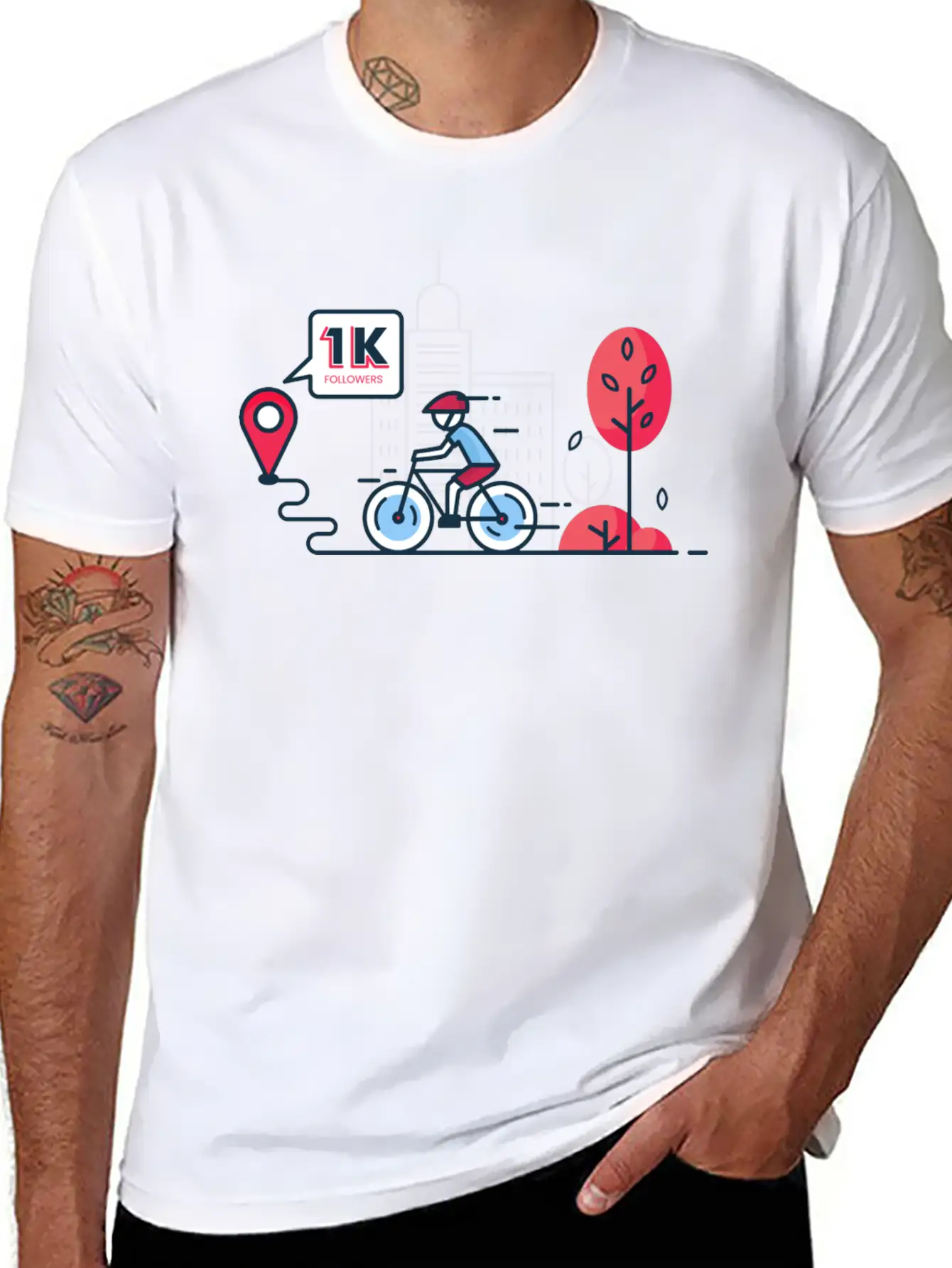 1K Followers Unisex Casual T-Shirt – Clean Design For Daily Comfort