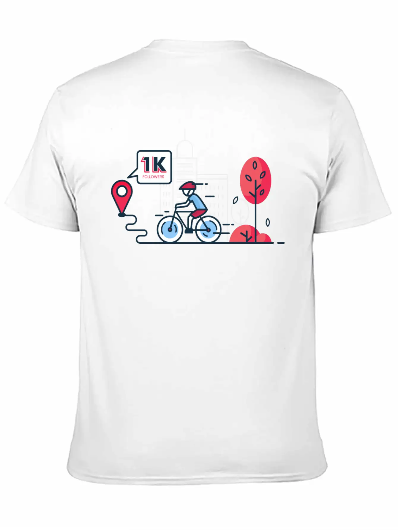 1K Followers Unisex Casual T-Shirt – Clean Design For Daily Comfort
