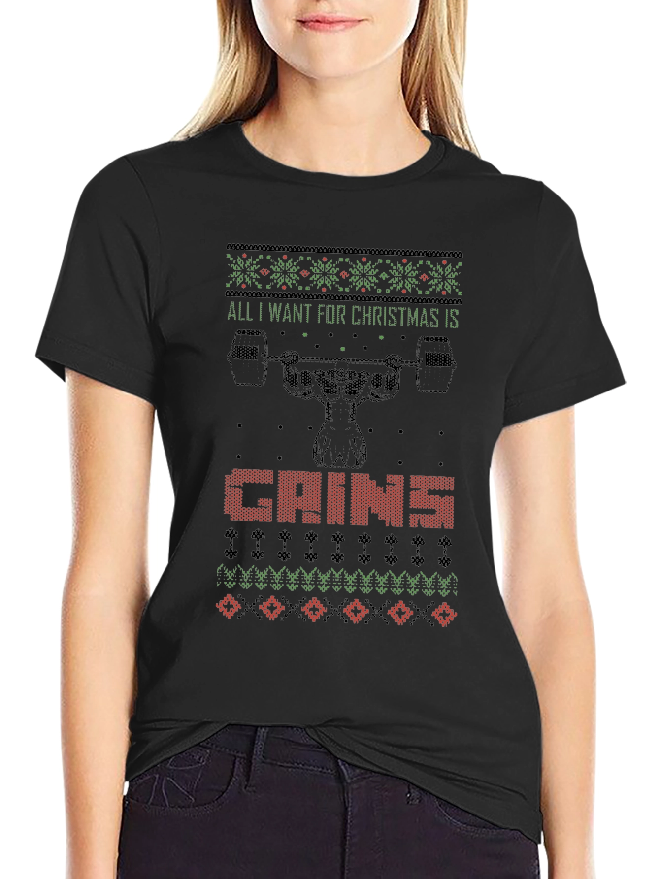 All I Want For Christmas Is Gains T-Shirt