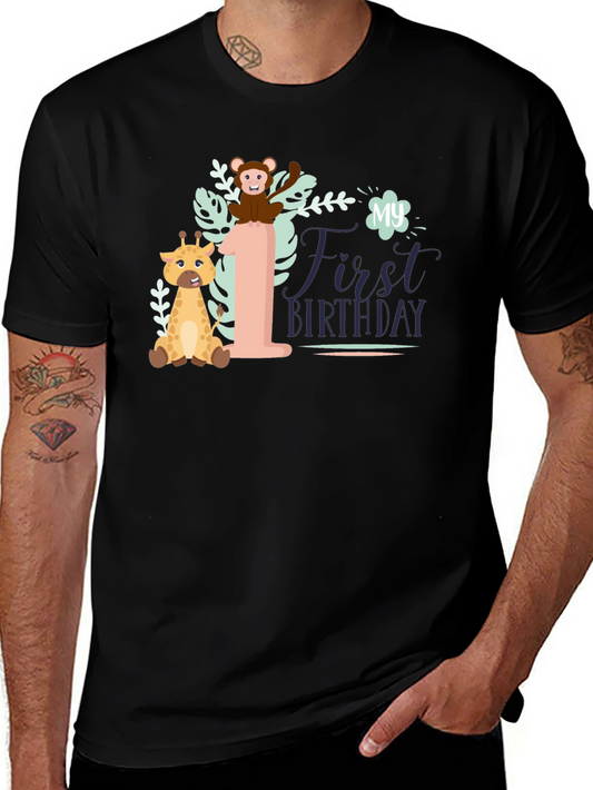 My First Birthday Safari T-Shirt