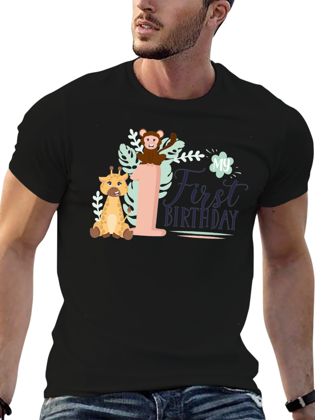 My First Birthday Safari T-Shirt