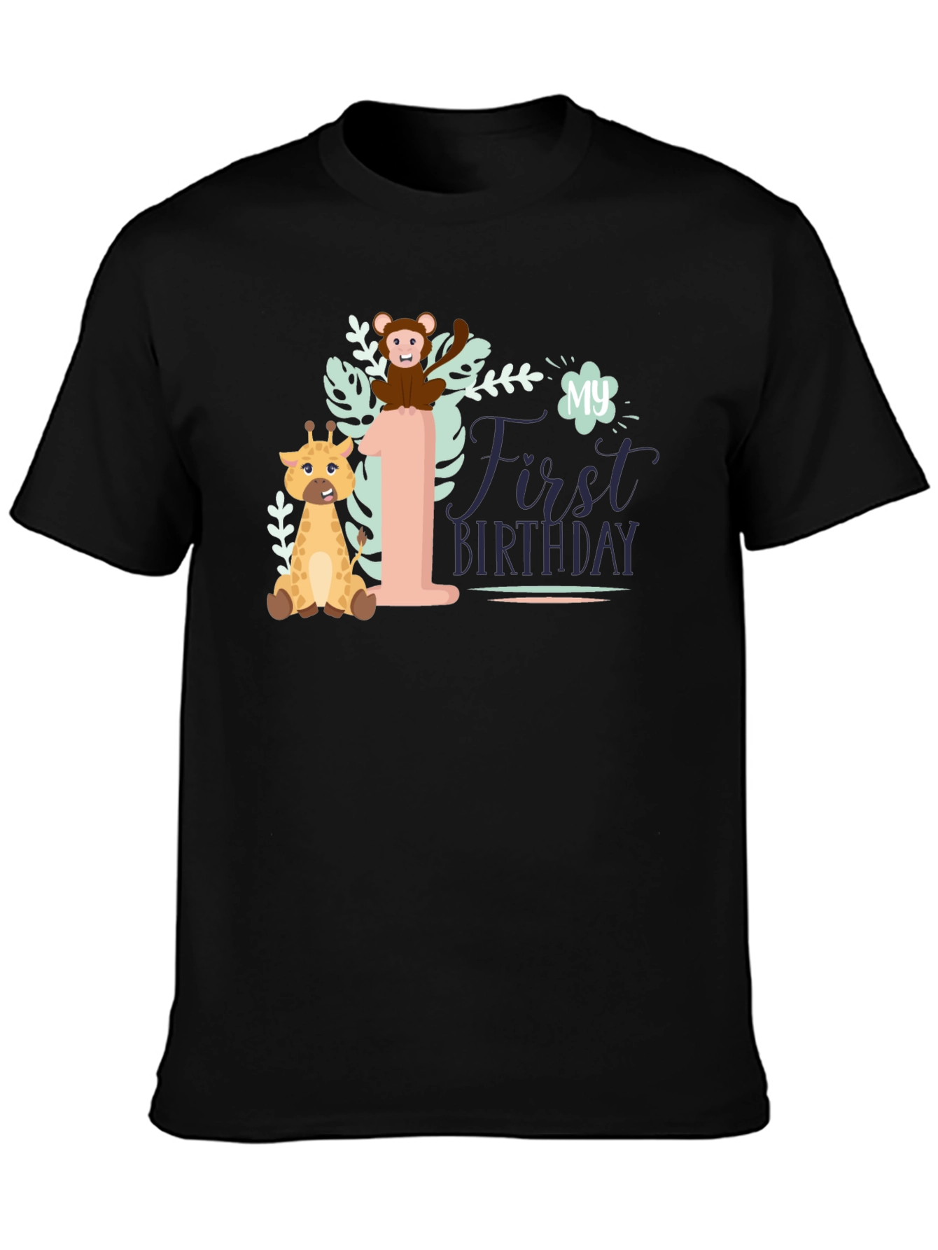 My First Birthday Safari T-Shirt