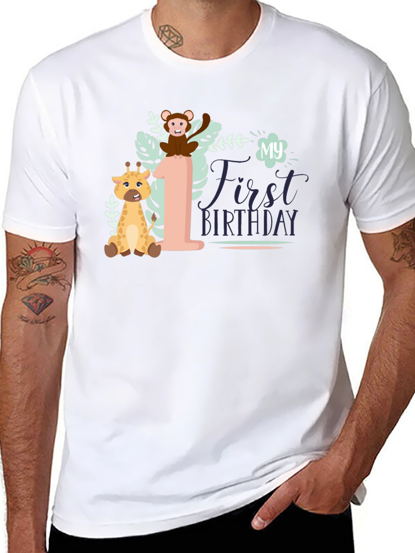 My First Birthday Safari T-Shirt