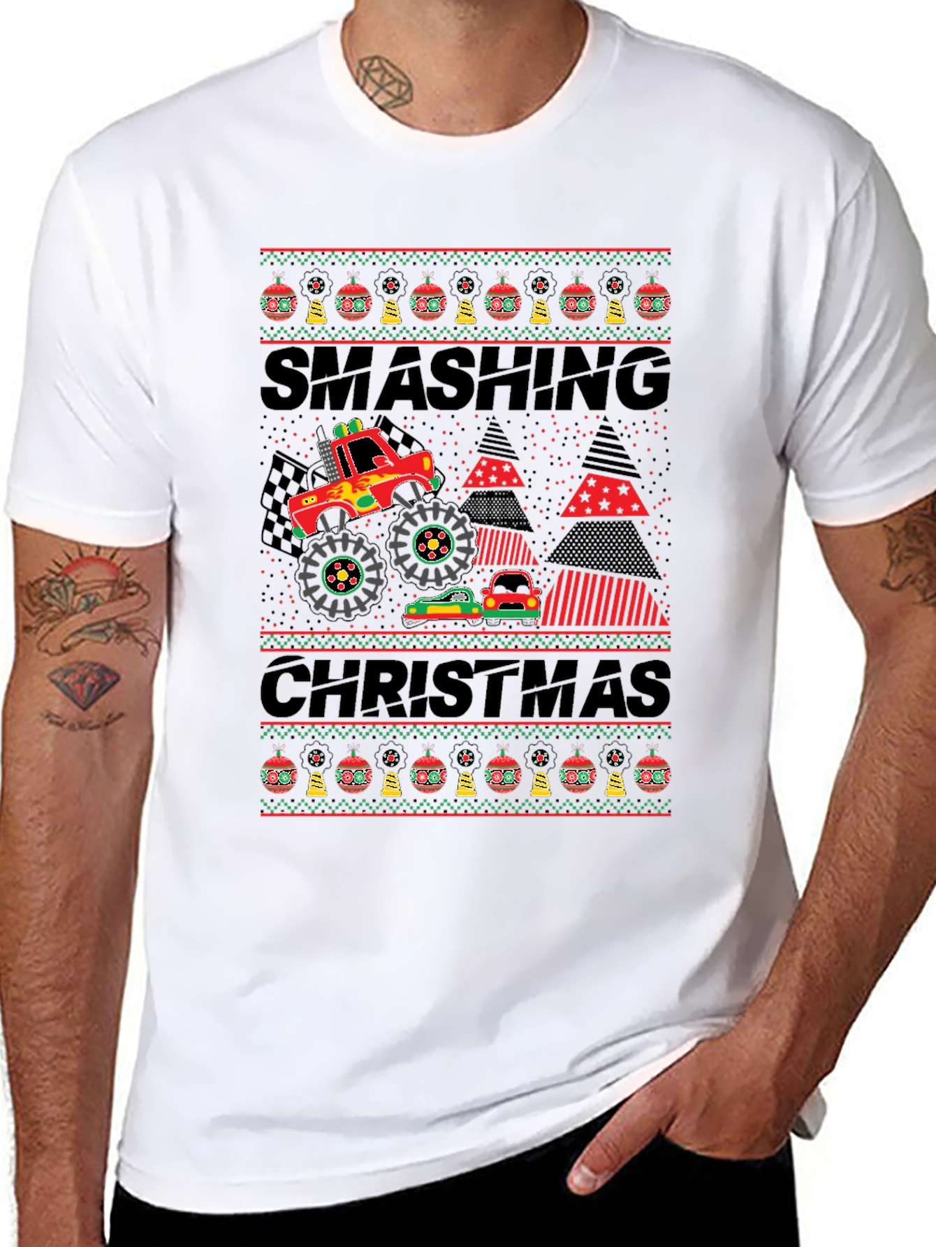 Smashing Christmas Graphic Tee
