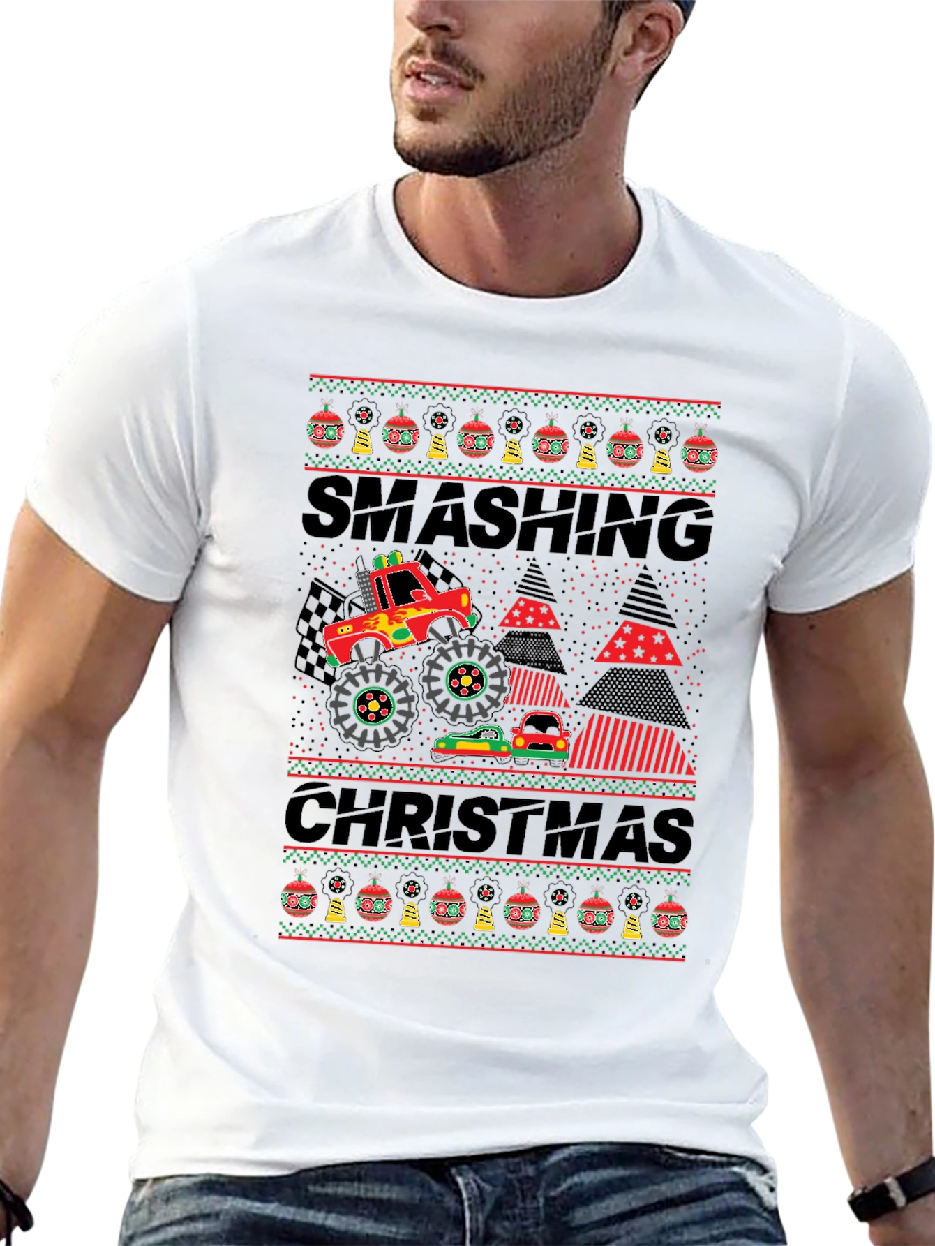 Smashing Christmas Graphic Tee