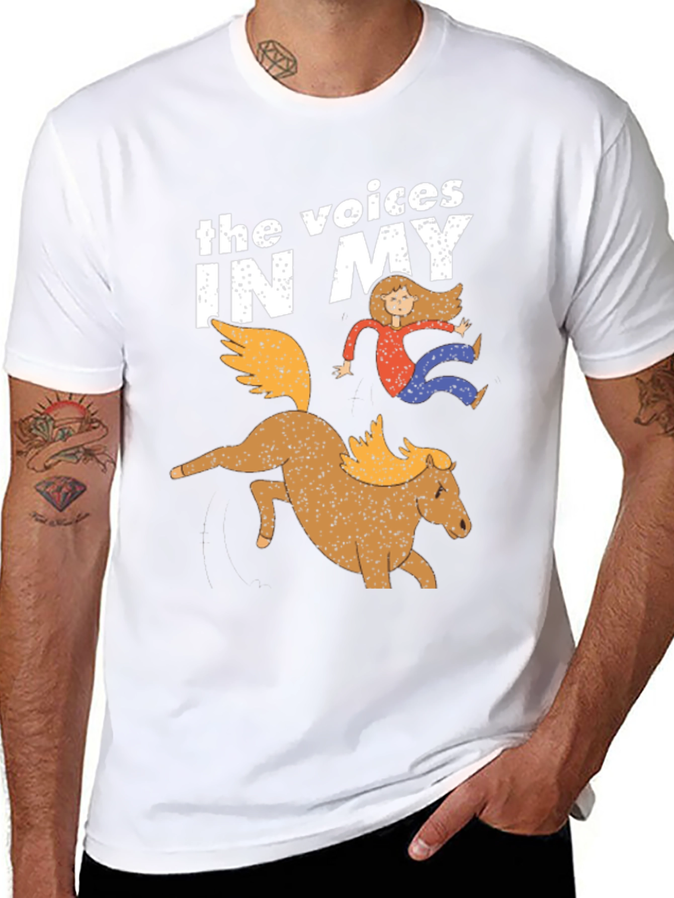 The Voices In My Head Funny Graphic T-Shirt
