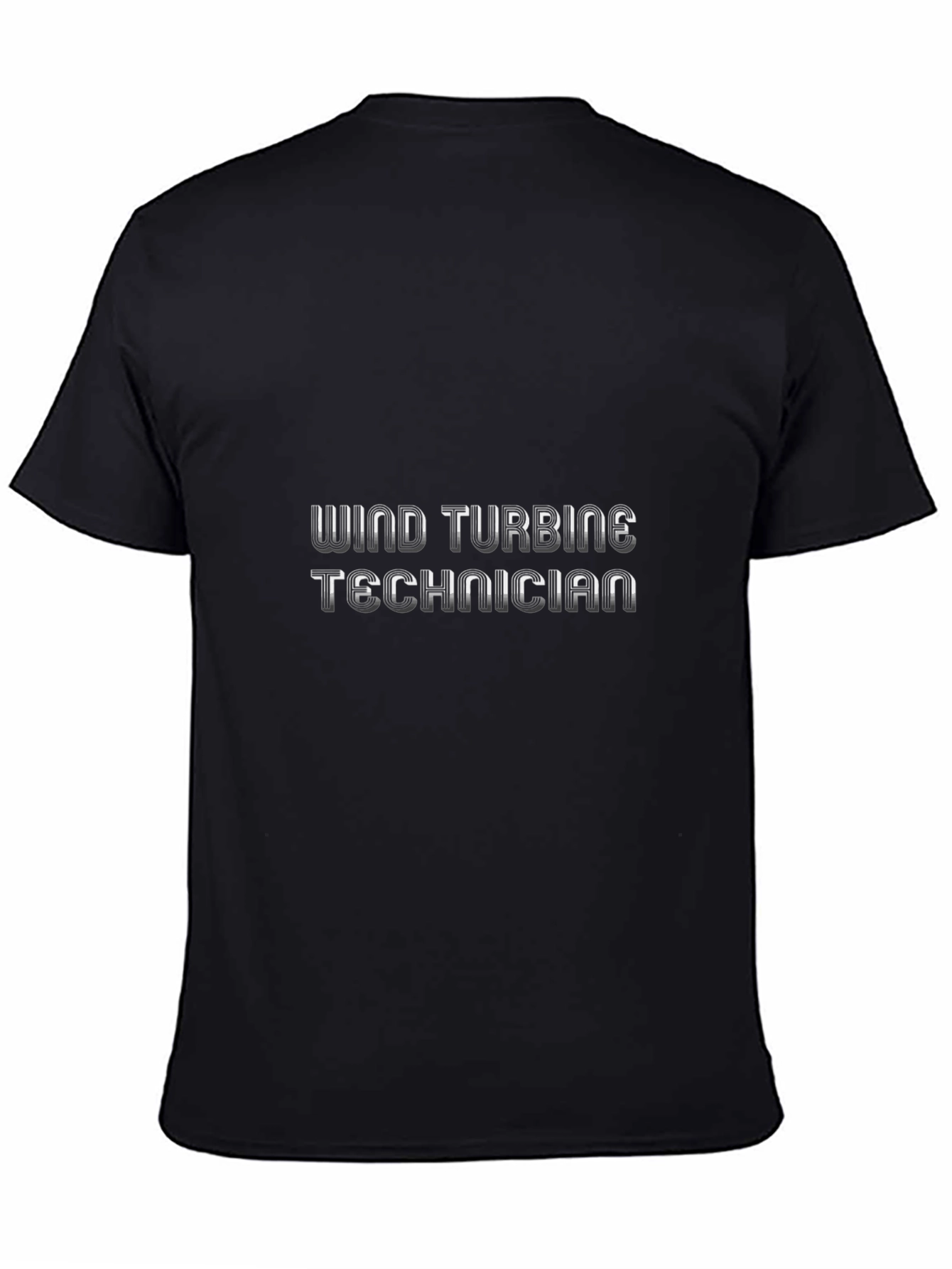 Wind Turbine Technician Black T-Shirt