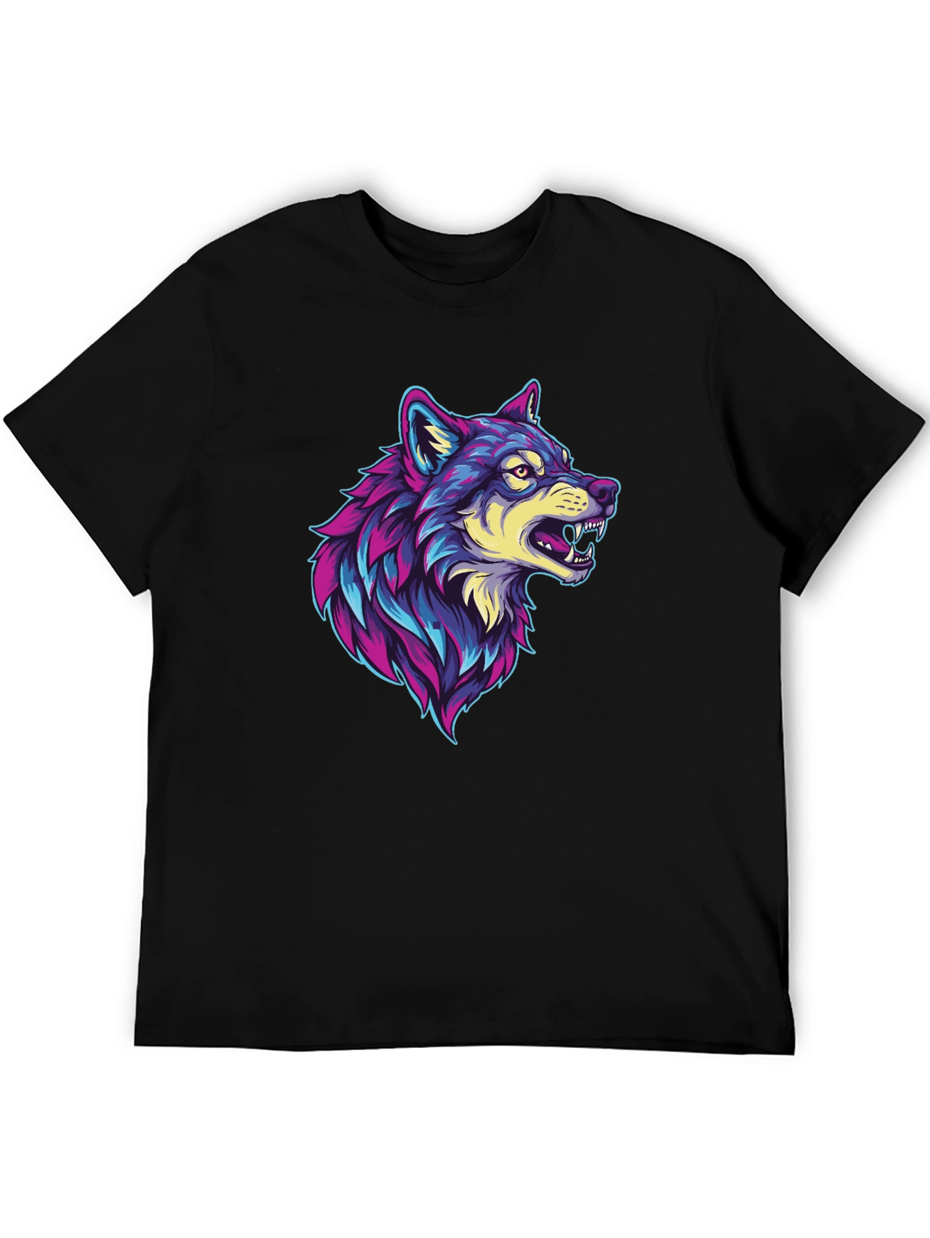 Wolf Graphic Black T-Shirt