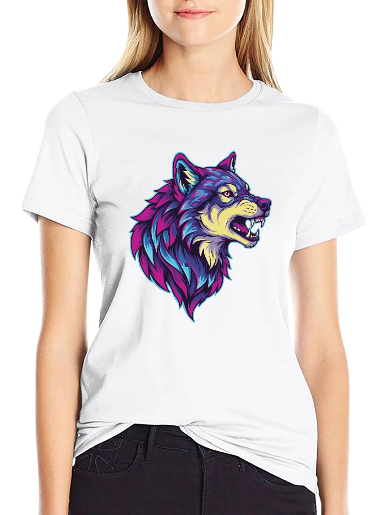 Wolf Graphic Black T-Shirt
