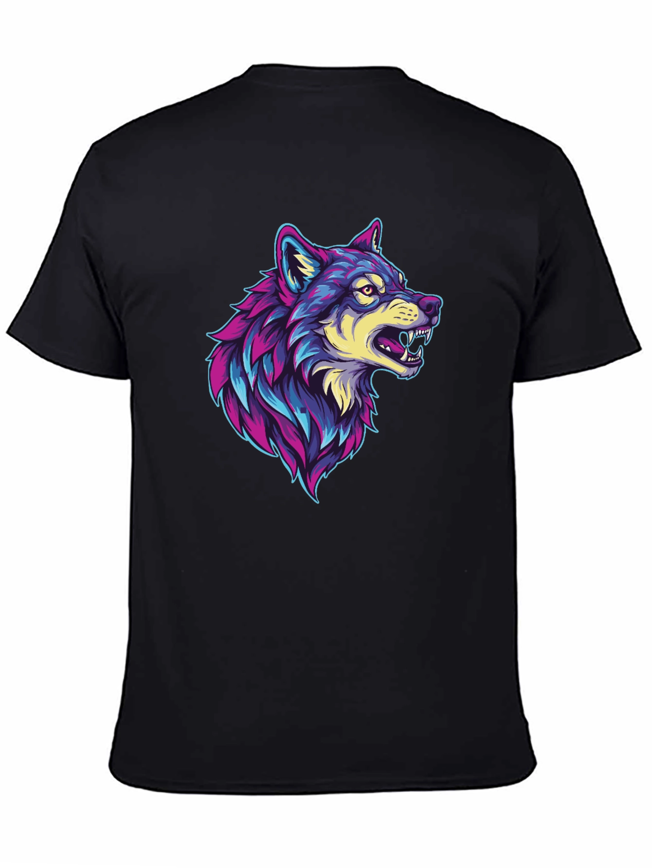 Wolf Graphic Black T-Shirt
