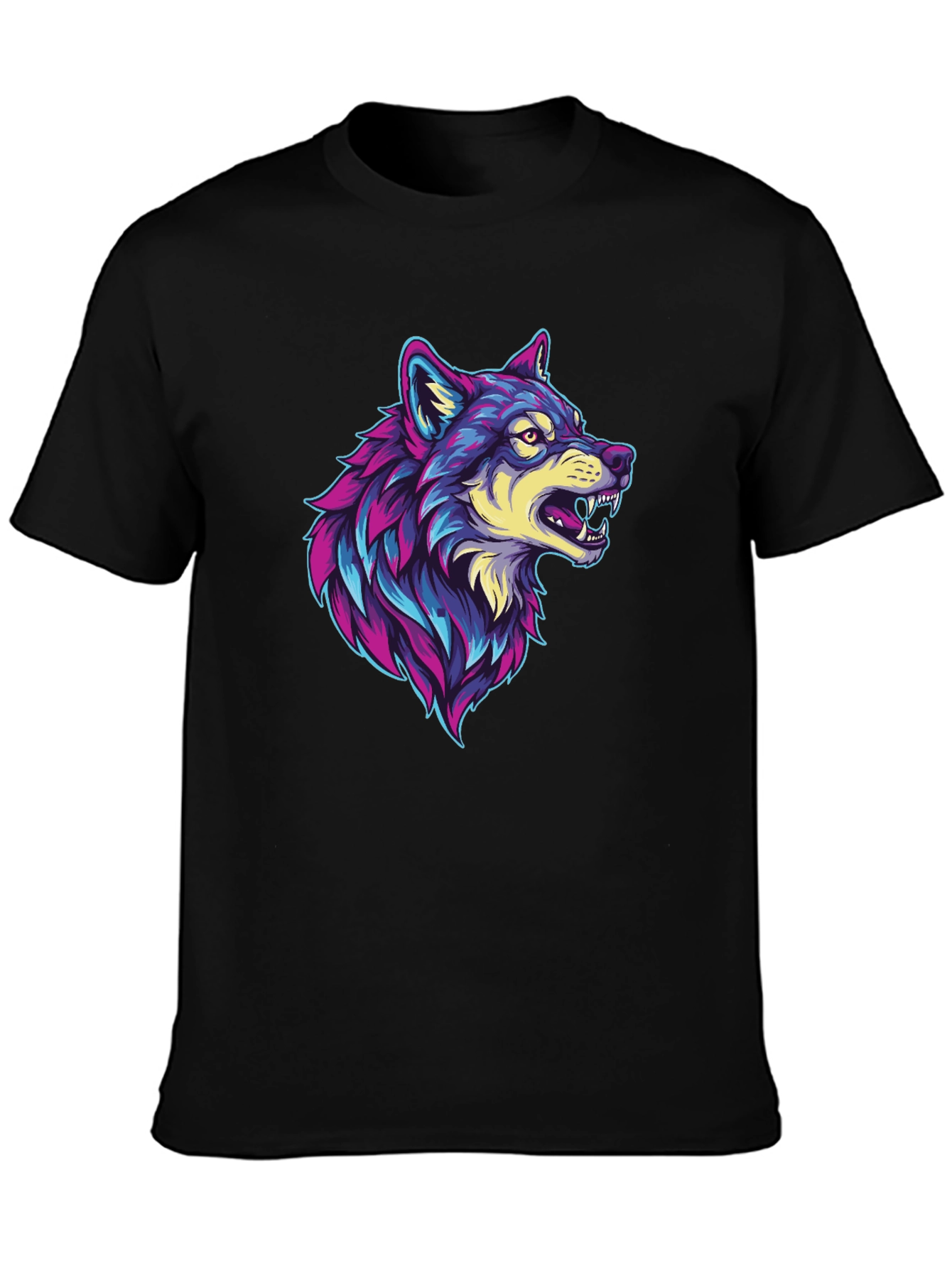 Wolf Graphic Black T-Shirt