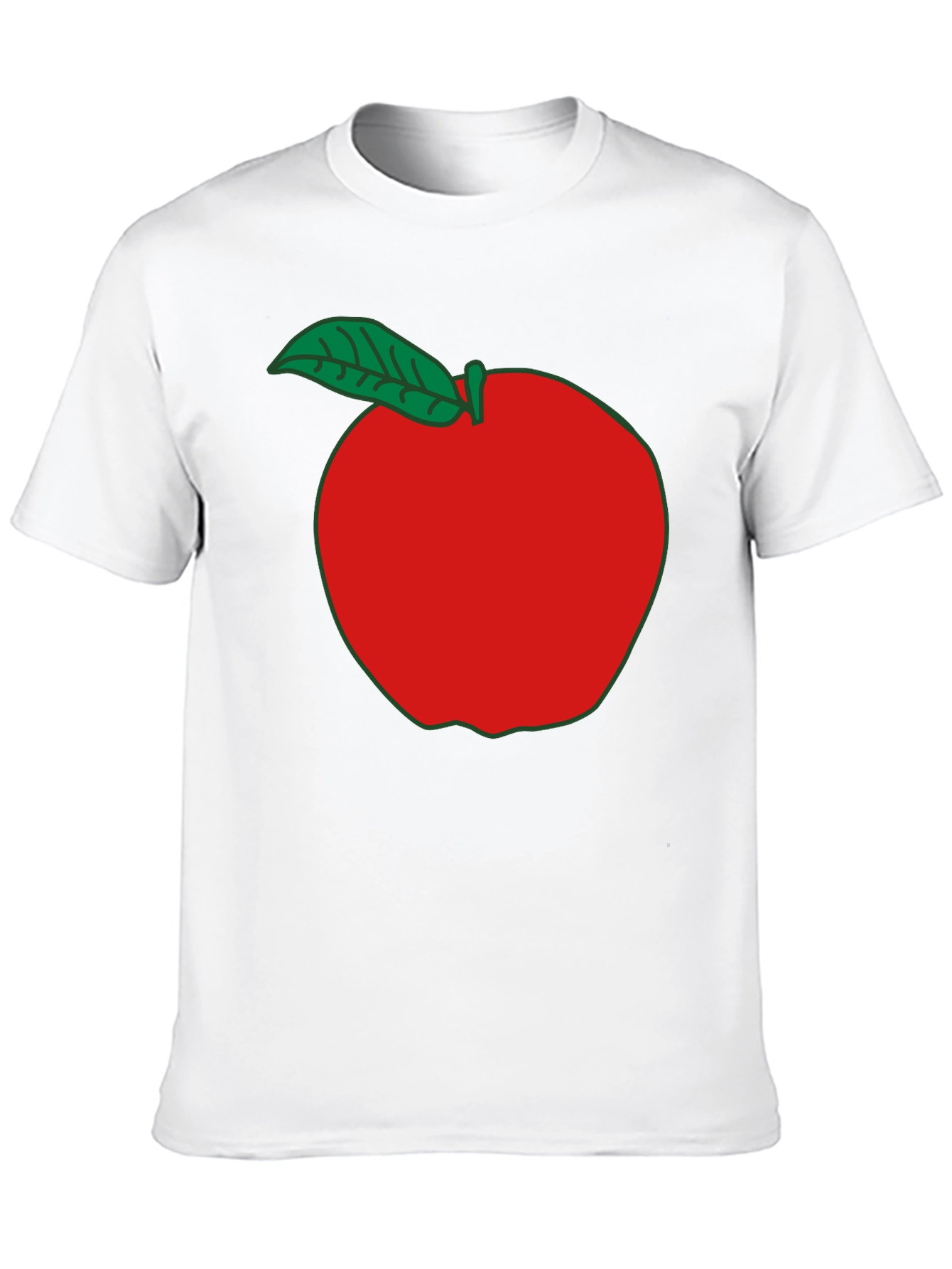 Apple Graphic T-Shirt - Casual Black Tee